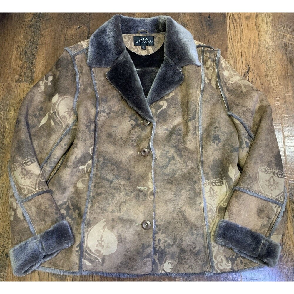 Montanaco Clothing Faux Fur Lined Women’s Western Jacket  Size XL